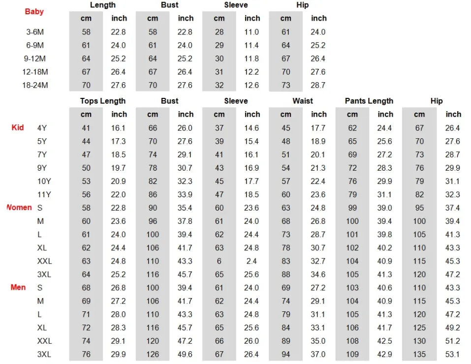 Family Pajama Matching Set